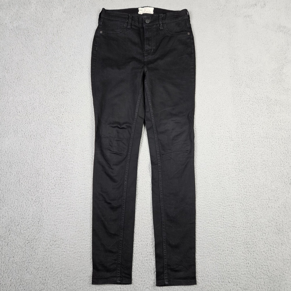 Free People Women's Black Five pockets Skinny Casual Jean Size 26R